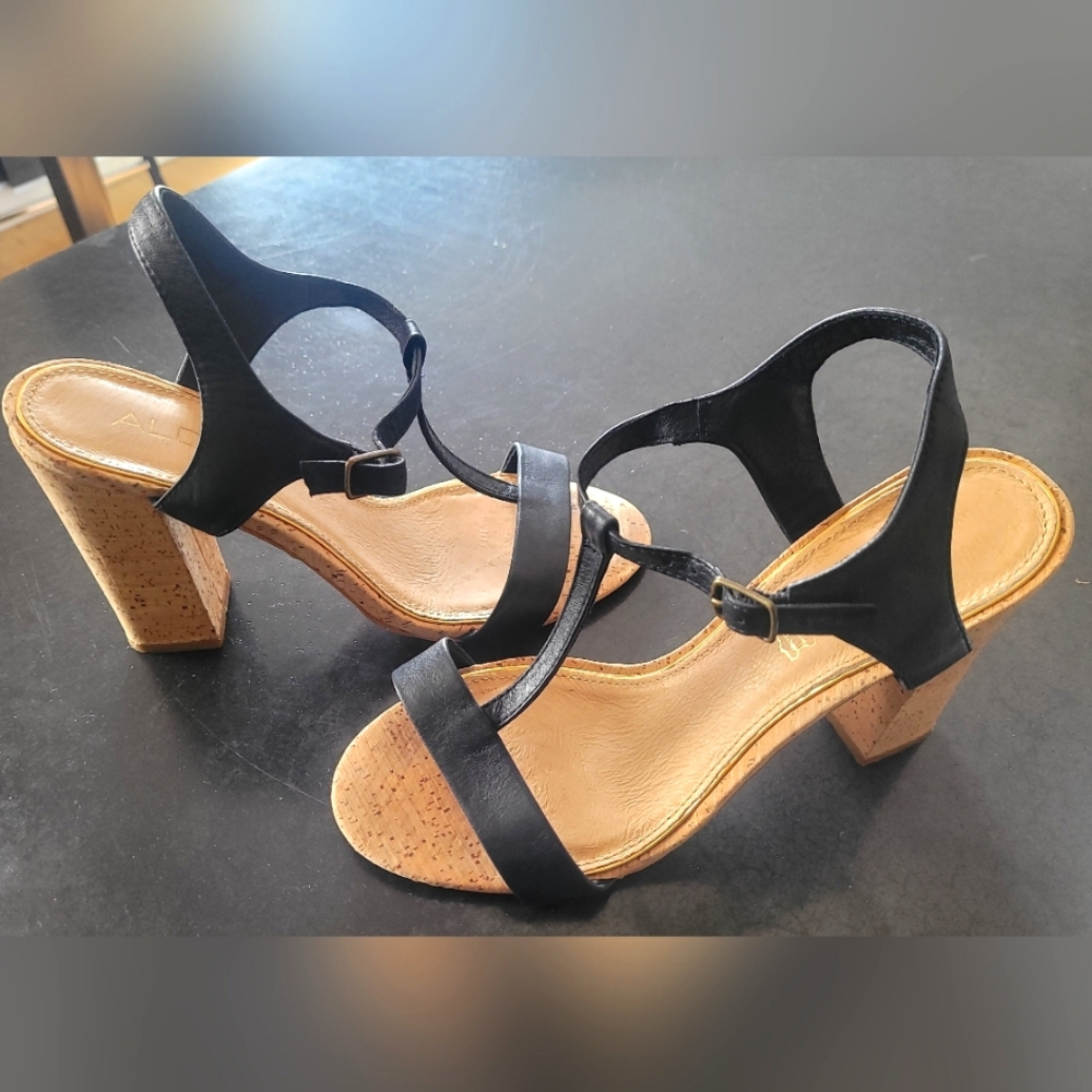 Aldo Sandals with cork heel.  Size 8.5